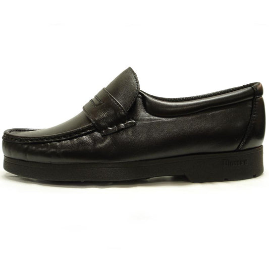P-4804-628 Black Slip on Penny Loafer Pinosos Made in Spain