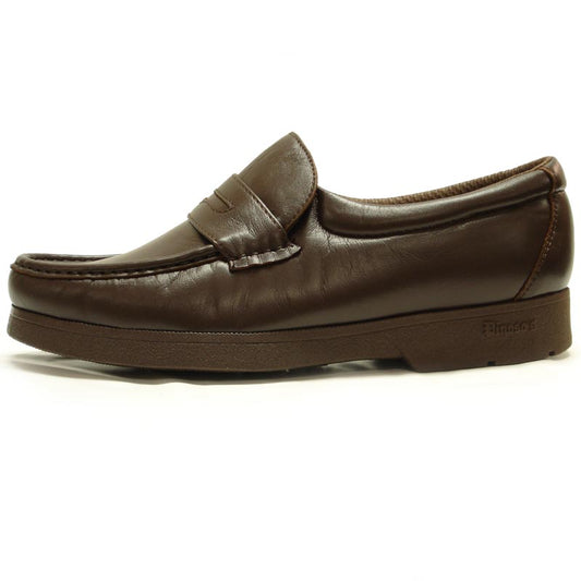 P-4804-628 Brown Slip on Penny Loafer Pinosos Made in Spain
