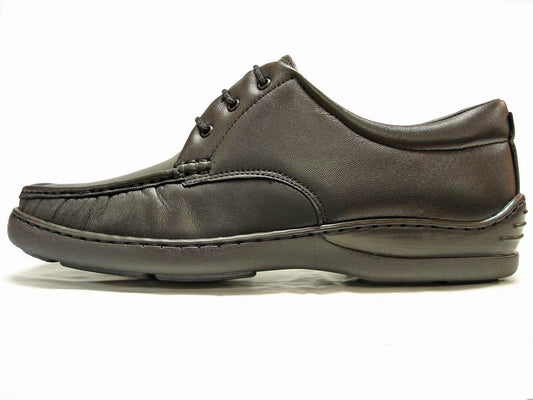 P-5282 Paco Black Leather Lace up Pinosos Made in Spain