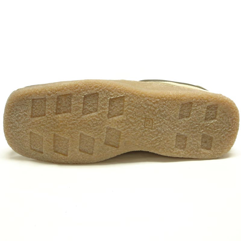 P-5456 Javier Beige Green Leather Lace up Sneaker Pinosos Made in Spain