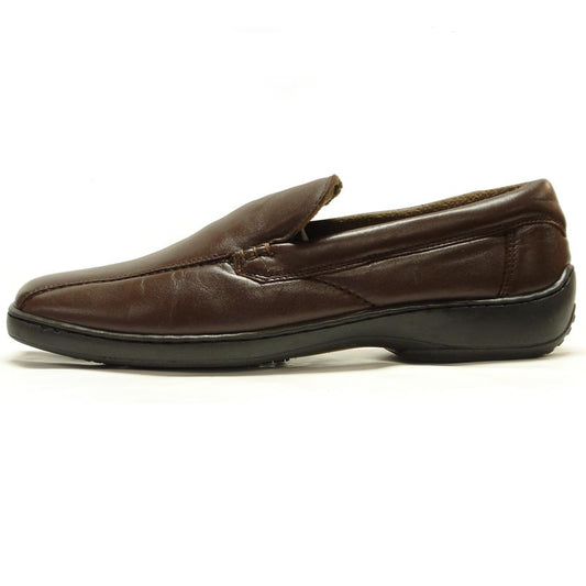 P-5591 Jacobo Brown Leather Slip on Loafer Pinosos Made in Spain