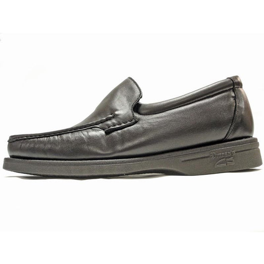 P-5614-668 Black Leather Slip on Loafer Pinosos Made in Spain