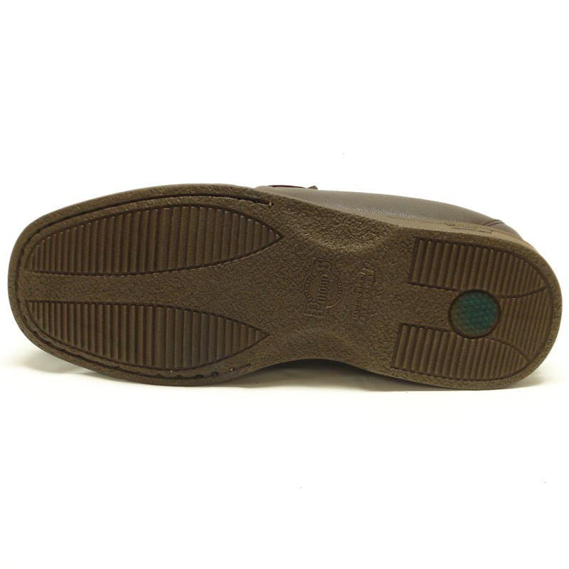 P-5615-668 Brown Leather Slip on Loafer Pinosos Made in Spain