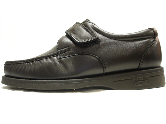 P-5660-668 Black Leather Velcro Pinosos Made in Spain