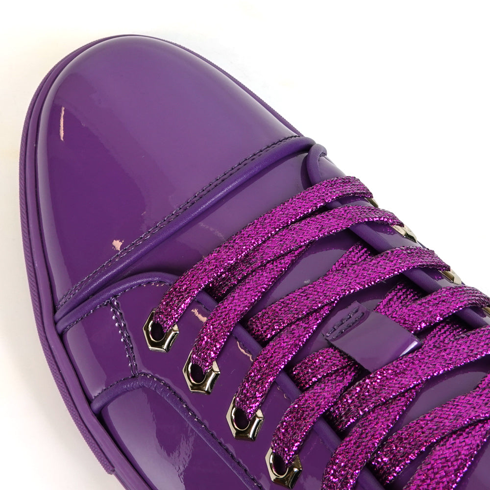 FI-2415-2 Purple Patent Leather Lace up Sneaker Encore by Fiesso