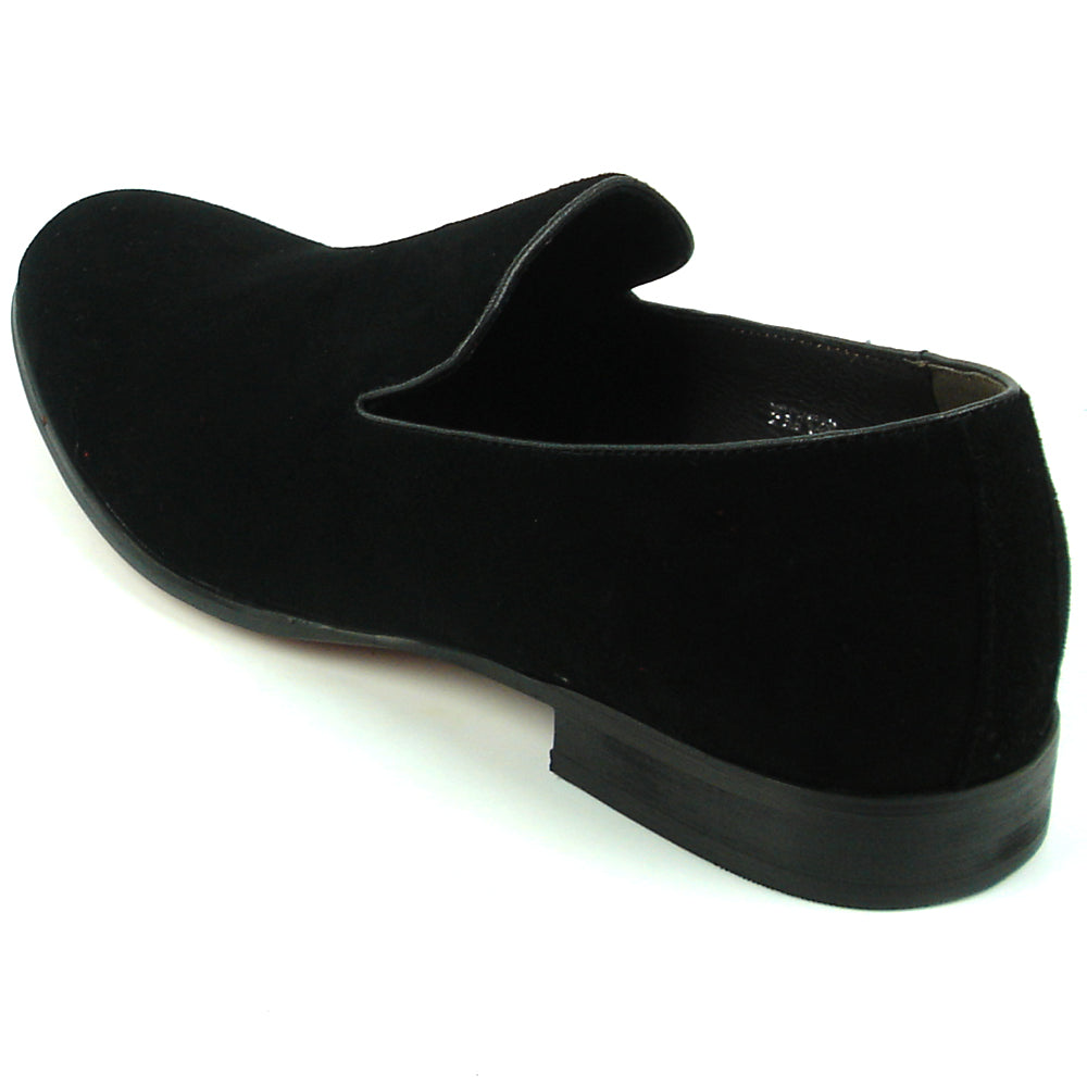 FI-7216 Black Suede Fiesso by Aurelio Garcia Slip on Loafer
