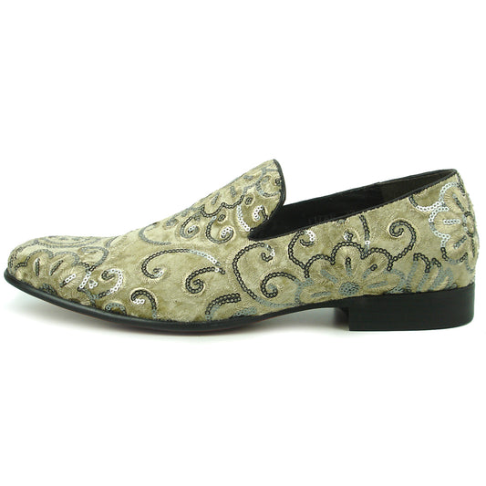 FI-7363 Beige Slip on Loafer Fiesso by Aurelio Garcia