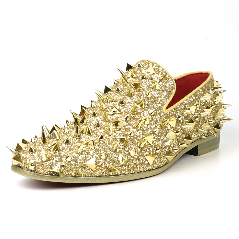 black dress shoes with gold spikes FI7239 Glitter Slip on Fiesso by Aurelio Garcia – Fiesso Ruched Dresses