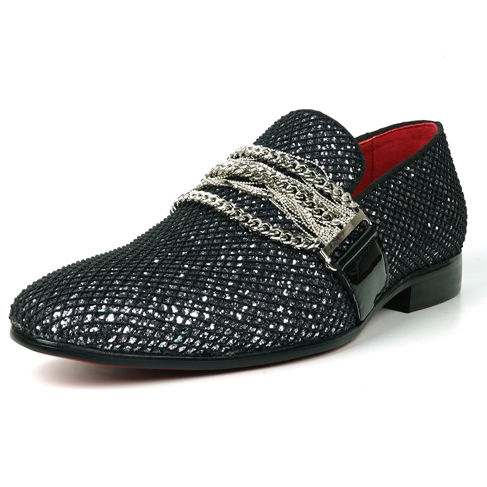FI7239 Black Glitter with Gold Spikes Slip on Fiesso by Aurelio Garcia Fiesso Shoes FI7239 Black Glitter with Gold Spikes Slip on Fiesso by Aurelio Garcia Fiesso Shoes