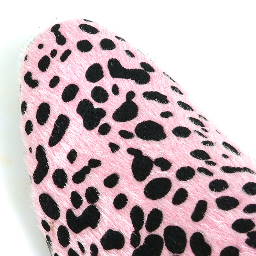FI-7532 Pink Black Leopard Pony Hair Slip on Loafer Fiesso by Aurelio Garcia