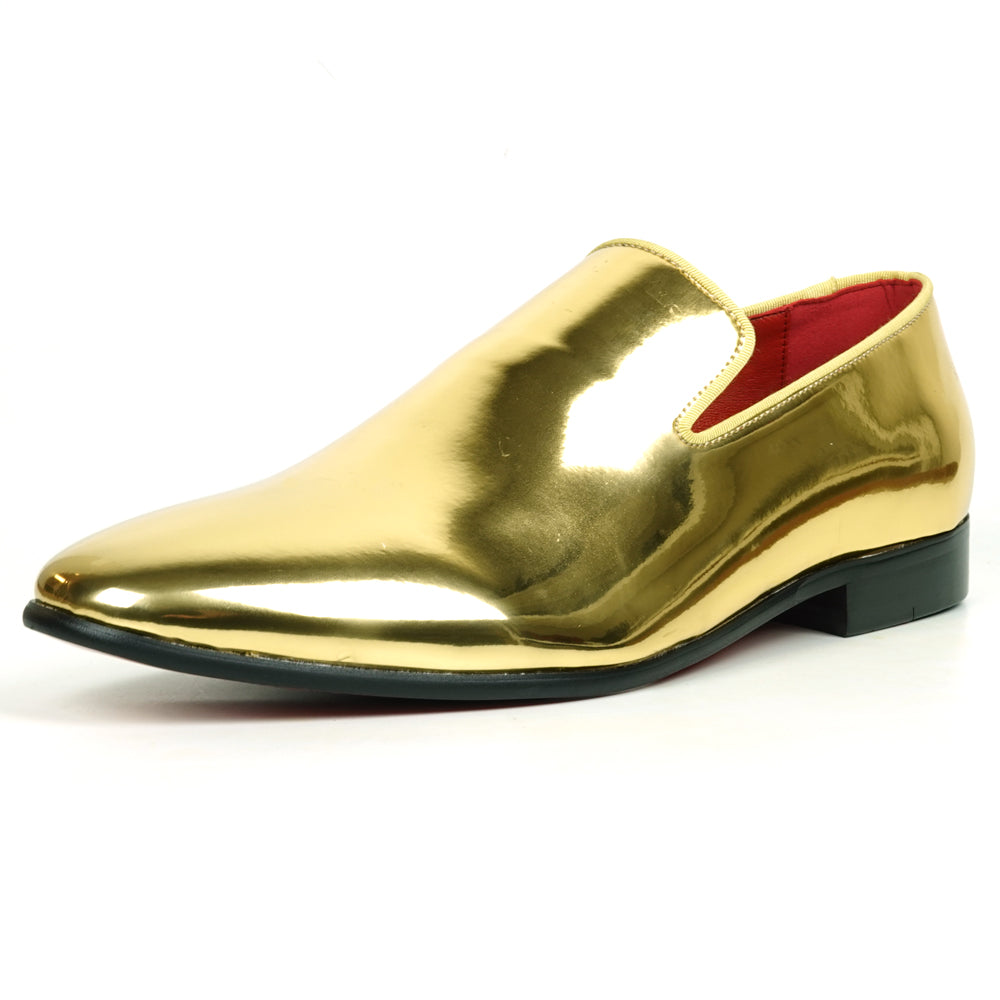 comfortable gold dress shoes FI-7548 Patent Leather Slip on Loafer Fiesso by Aurelio Garcia – Fiesso sweet sixteens Color:Coral Reef Blue and brown business red plaid top