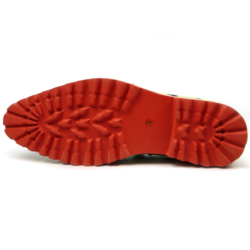 FI-7455 Green Cap Toe Spikes Slip On Fiesso by Aurelio Garcia