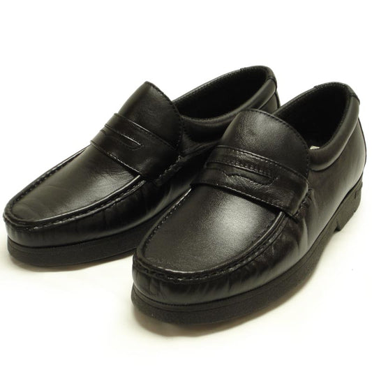 P-4804-628 Black Slip on Penny Loafer Pinosos Made in Spain