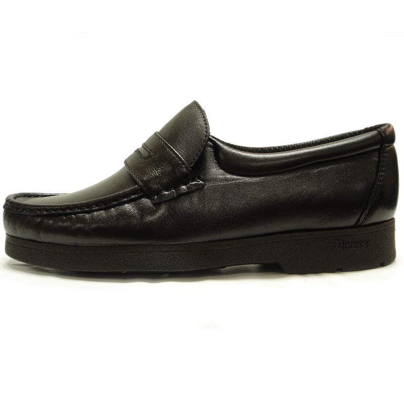 P-4804-628 Black Slip on Penny Loafer Pinosos Made in Spain