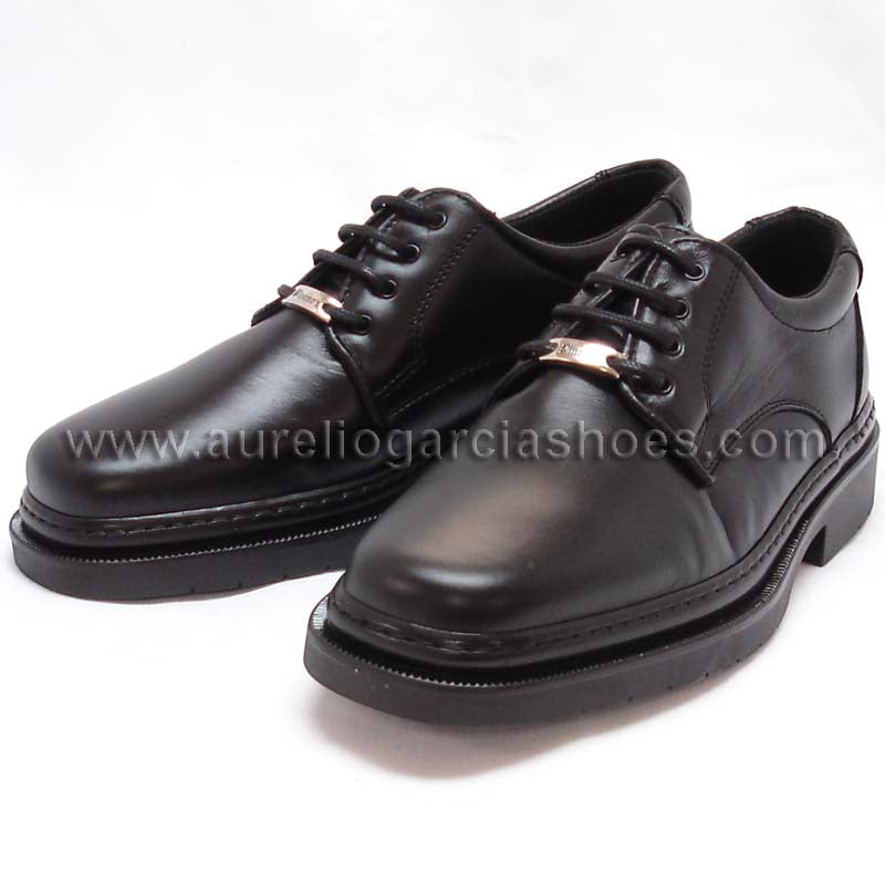 P-5054 Belka Black Lace up Pinosos Made in Spain