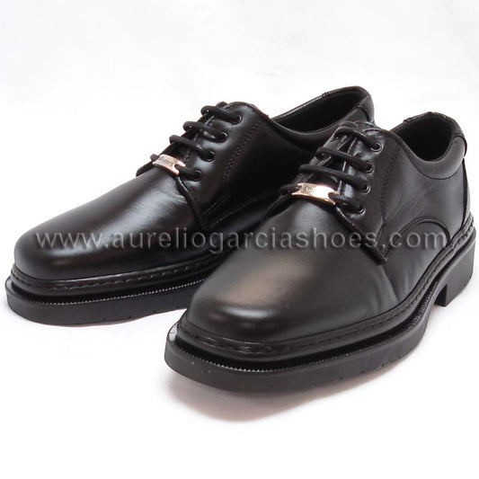 P-5054 Belka Black Lace up Pinosos Made in Spain