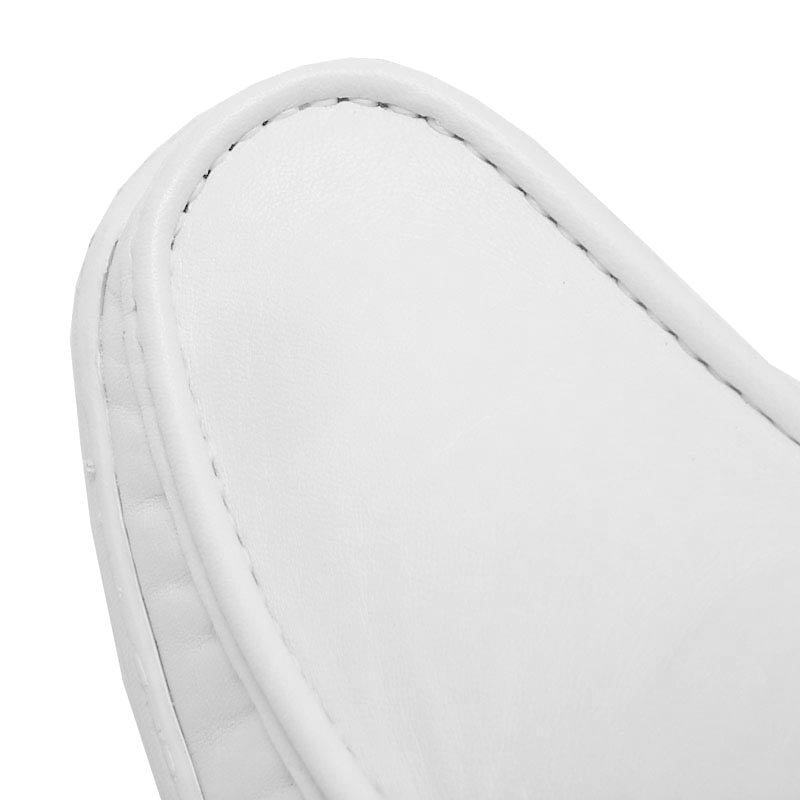 P-5202 Paco White Leather Slip on Loafer Pinosos Made in Spain