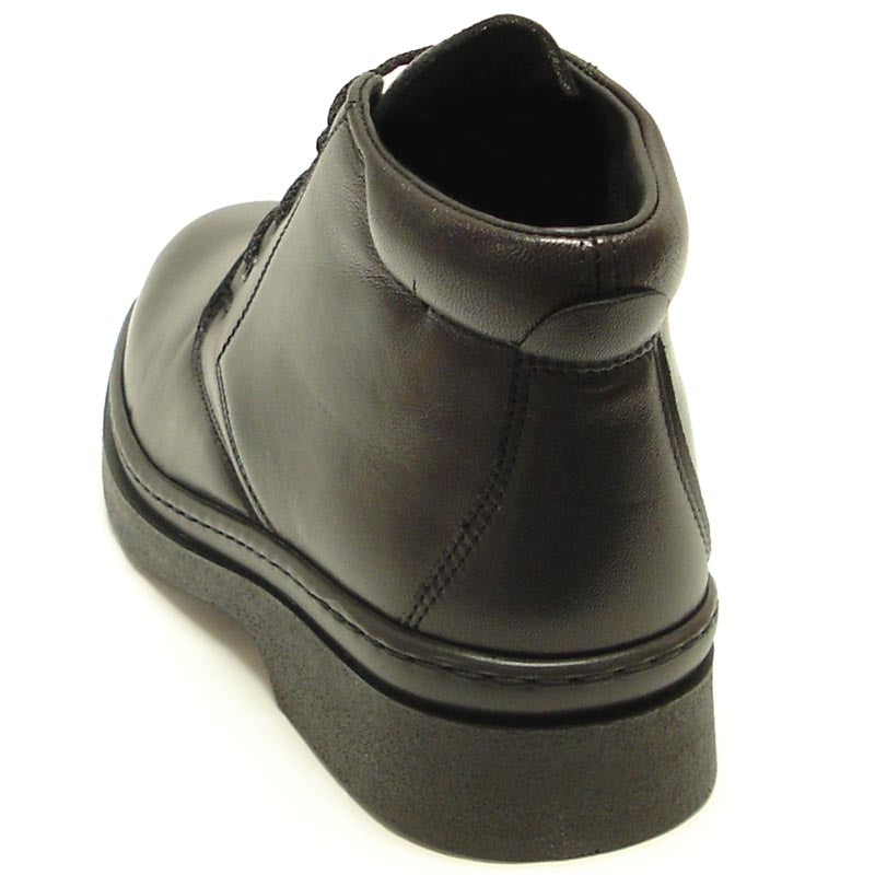 P-5212 Pluma Black Leather Boot Lace up Pinosos Made in Spain