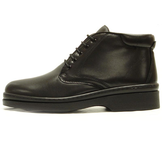 P-5212 Pluma Black Leather Boot Lace up Pinosos Made in Spain