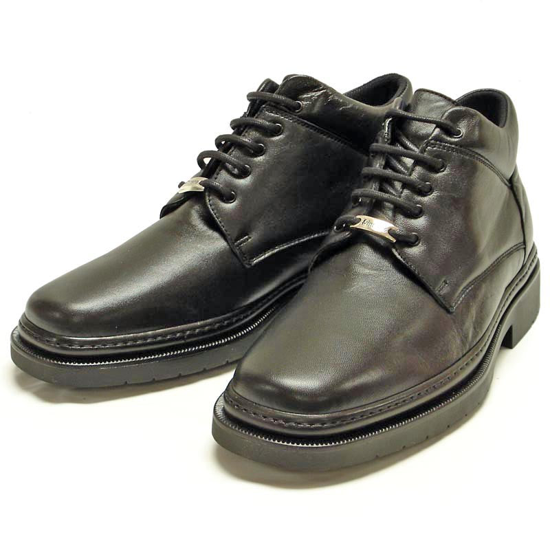 P-5250 Belka Black Leather Boot Lace up Pinosos Made in Spain
