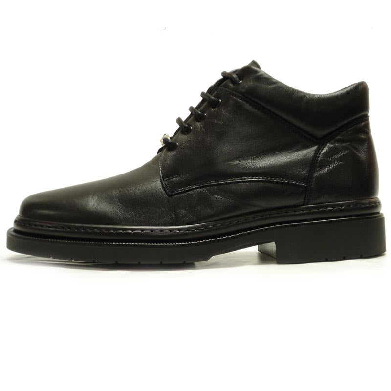 P-5250 Belka Black Leather Boot Lace up Pinosos Made in Spain