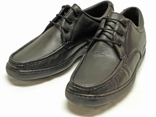 P-5282 Paco Black Leather Lace up Pinosos Made in Spain