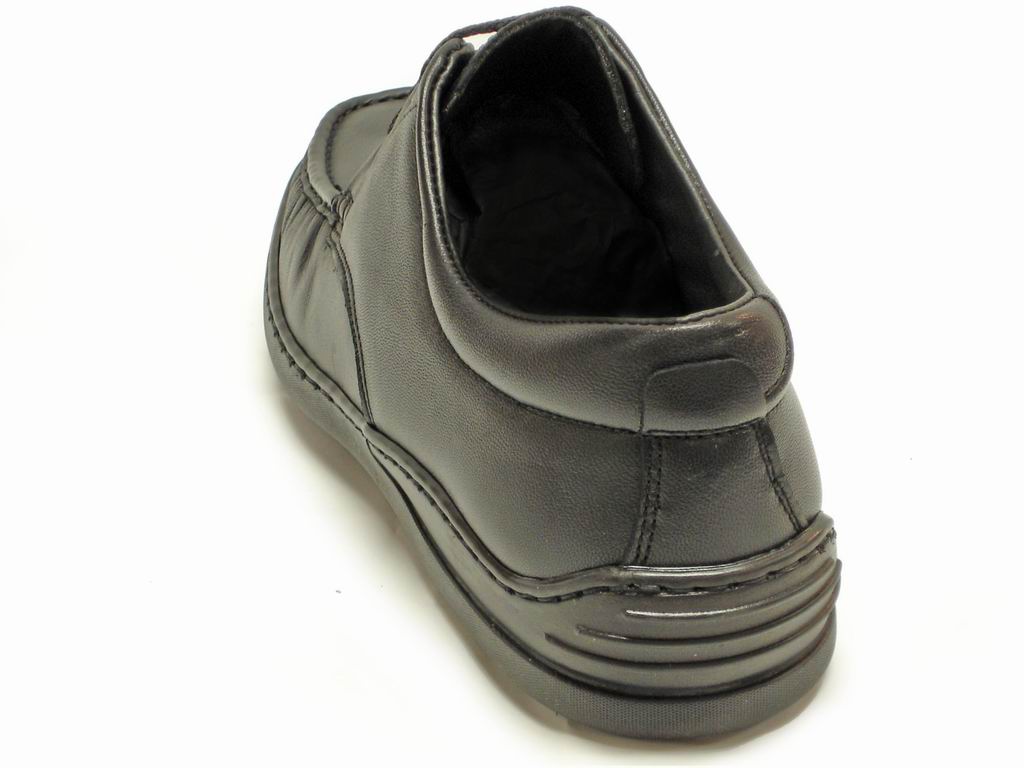 P-5282 Paco Black Leather Lace up Pinosos Made in Spain