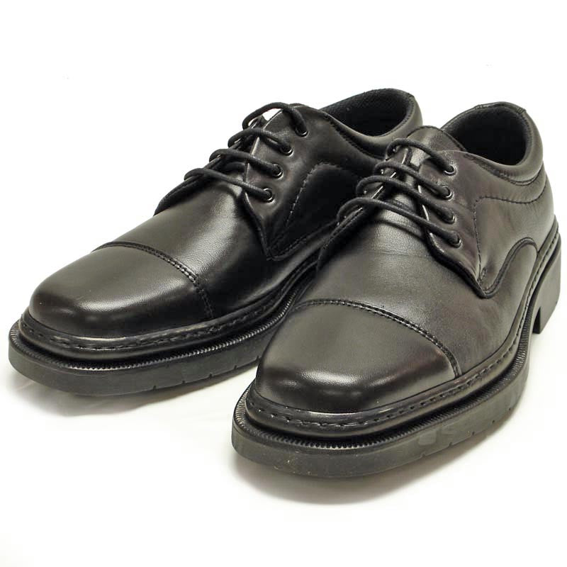 P-5285 Belka Black Leather Lace up Cap toe Pinosos Made in Spain