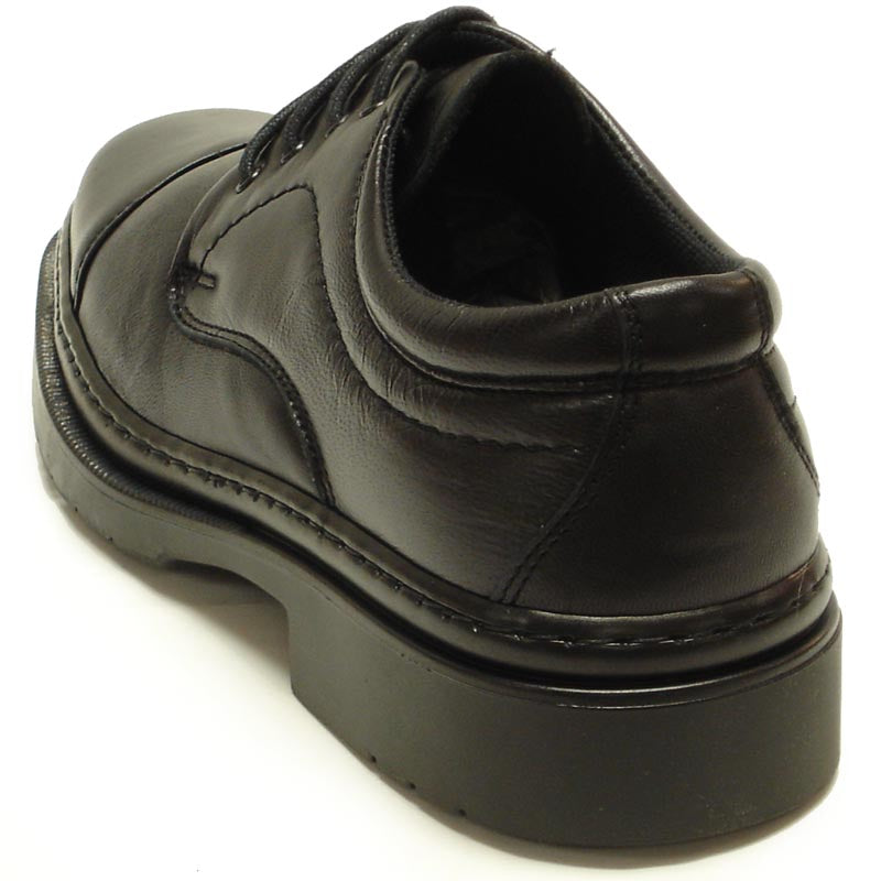 P-5285 Belka Black Leather Lace up Cap toe Pinosos Made in Spain