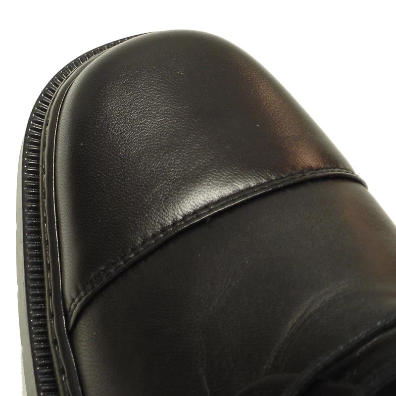 P-5285 Belka Black Leather Lace up Cap toe Pinosos Made in Spain