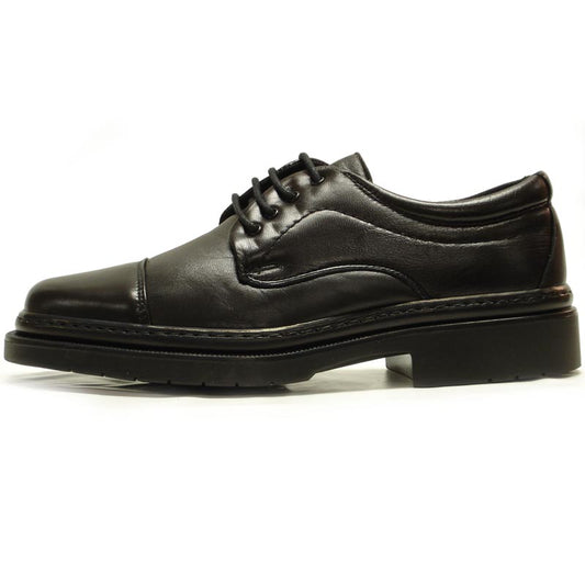 P-5285 Belka Black Leather Lace up Cap toe Pinosos Made in Spain