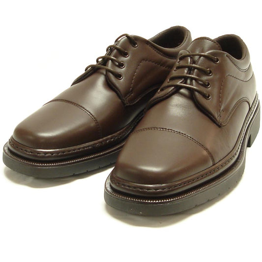 P-5285 Belka Brown Leather Lace up Cap toe Pinosos Made in Spain