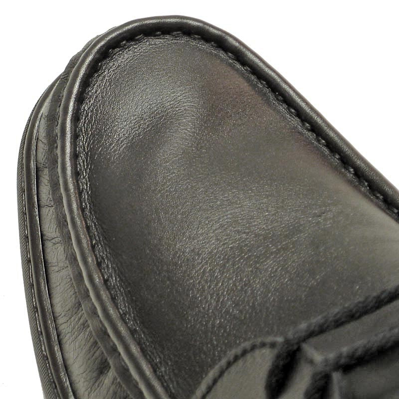 P-5422 Paco Black Leather Lace up Pinosos Made in Spain