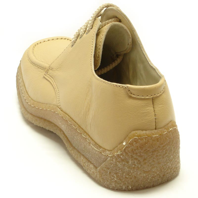 P-5455 Javier Beige Leather Lace up Pinosos Made in Spain