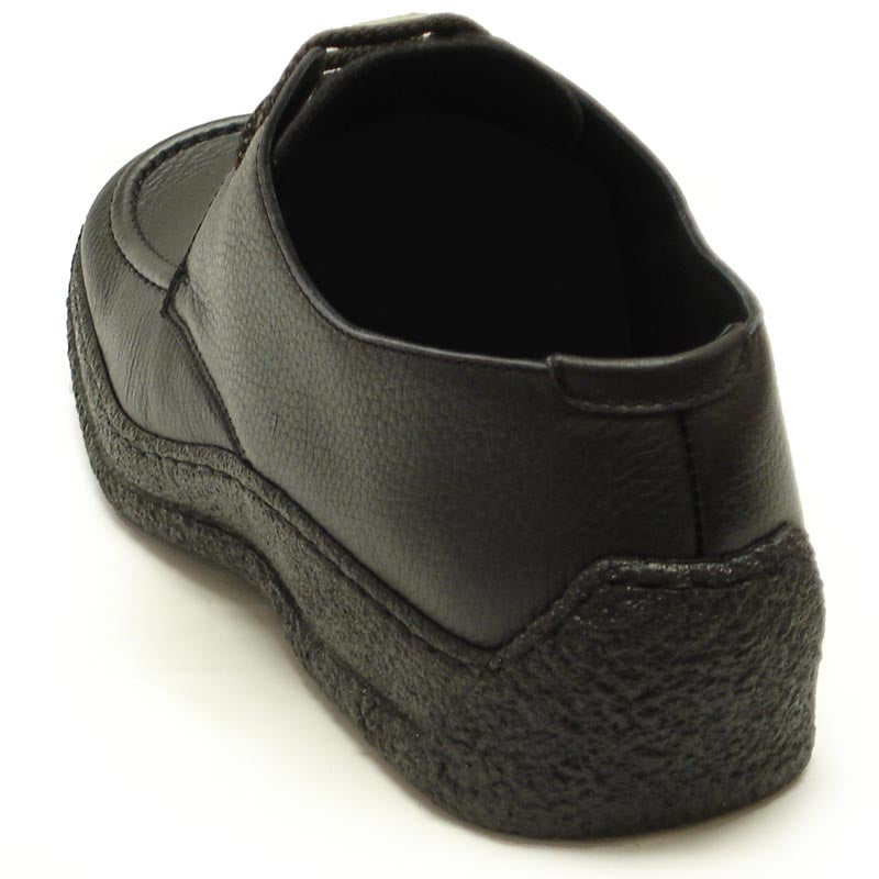 P-5455 Javier Black Leather Lace up Pinosos Made in Spain