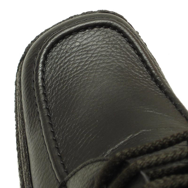 P-5455 Javier Black Leather Lace up Pinosos Made in Spain