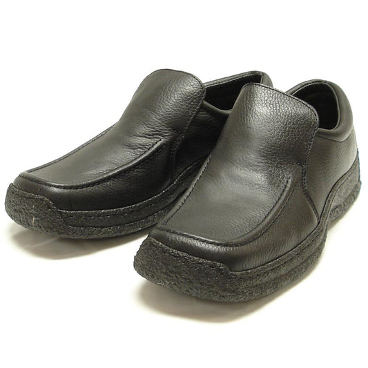 P-5456 Javier Black Leather Slip on Loafer Pinosos Made in Spain