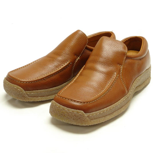 P-5456 Javier Tan Leather Slip on Loafer Pinosos Made in Spain