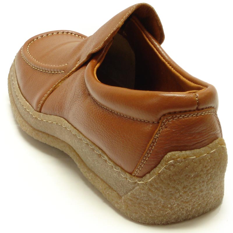 P-5456 Javier Tan Leather Slip on Loafer Pinosos Made in Spain