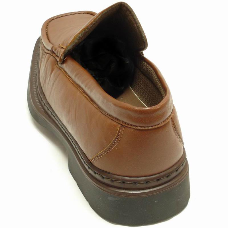 P-5492 Goran Tan Leather Slip on Loafer Pinosos Made in Spain