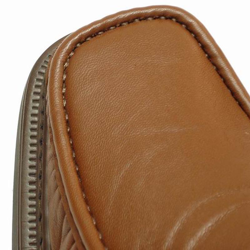 P-5492 Goran Tan Leather Slip on Loafer Pinosos Made in Spain