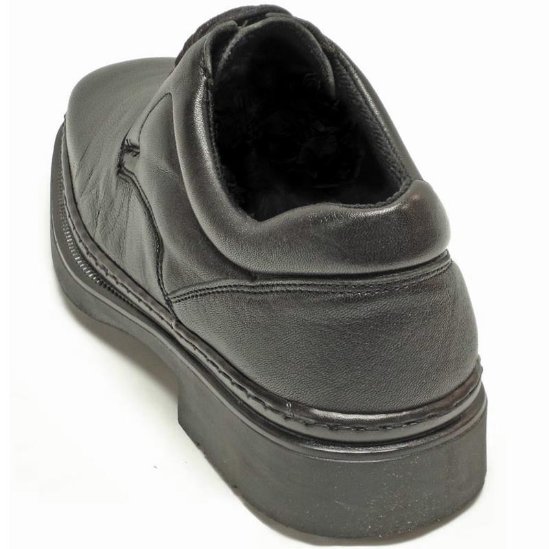 P-5498 Goran Black Leather Lace up Pinosos Made in Spain