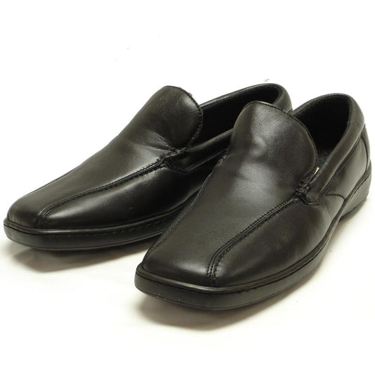 P-5591 Jacobo Black Leather Slip on Loafer Pinosos Made in Spain