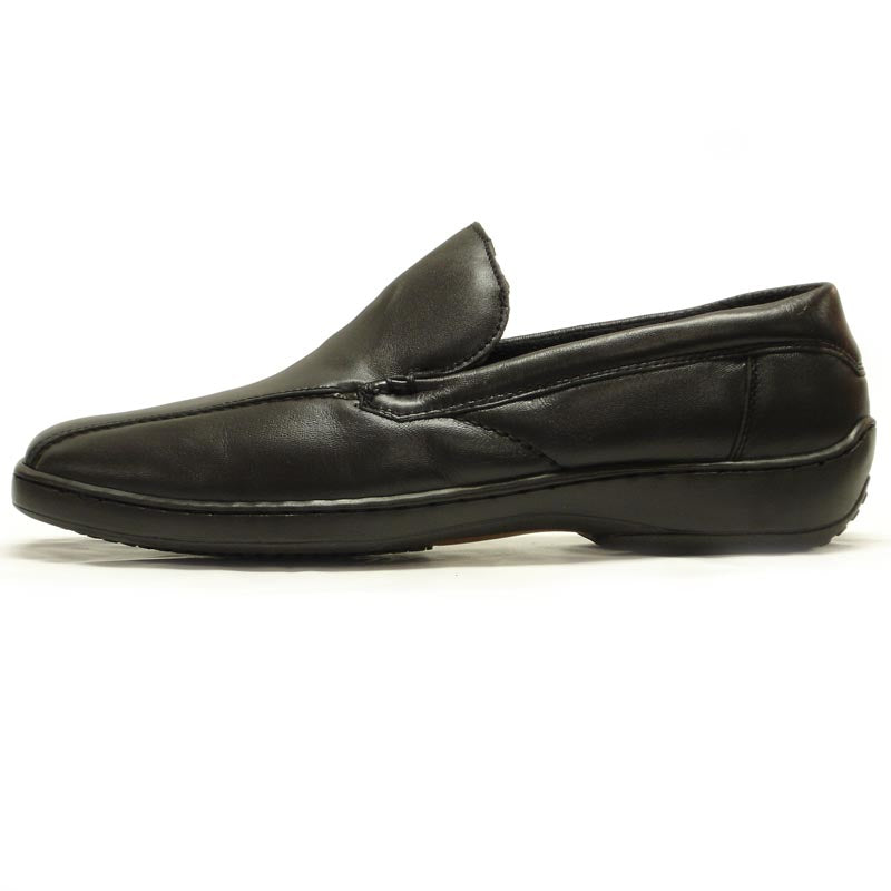 P-5591 Jacobo Black Leather Slip on Loafer Pinosos Made in Spain