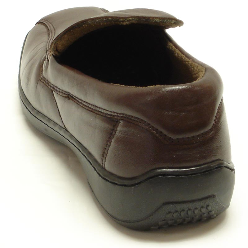 P-5591 Jacobo Brown Leather Slip on Loafer Pinosos Made in Spain