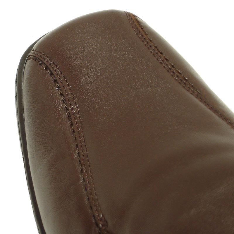 P-5591 Jacobo Brown Leather Slip on Loafer Pinosos Made in Spain