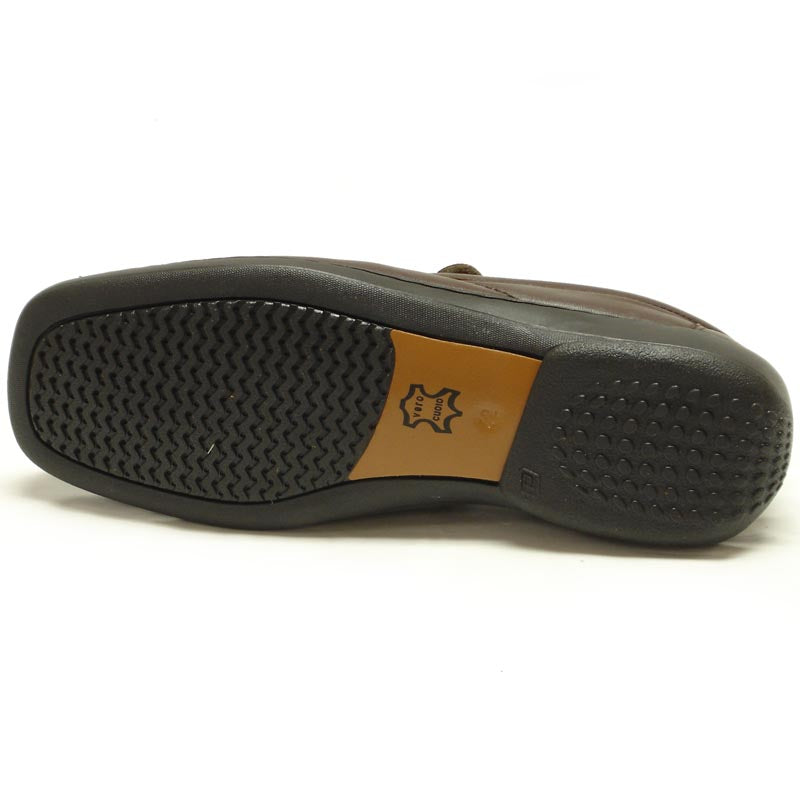 P-5591 Jacobo Brown Leather Slip on Loafer Pinosos Made in Spain