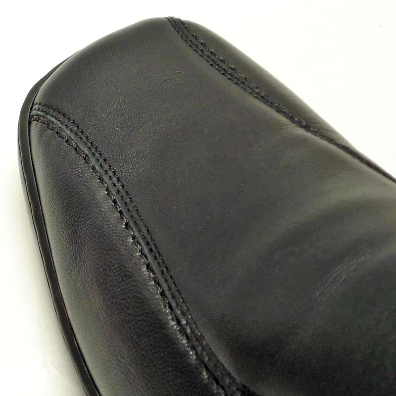 P-5594 Black Leather Slip on Loafer Pinosos Made in Spain
