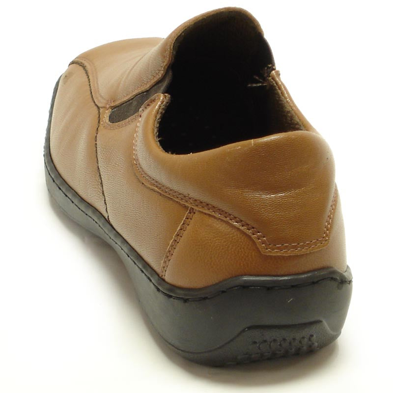 P-5594 Tan Leather Slip on Loafer Pinosos Made in Spain