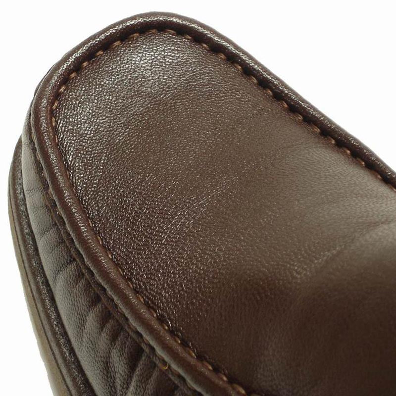 P-5614-668 Black Leather Slip on Loafer Pinosos Made in Spain